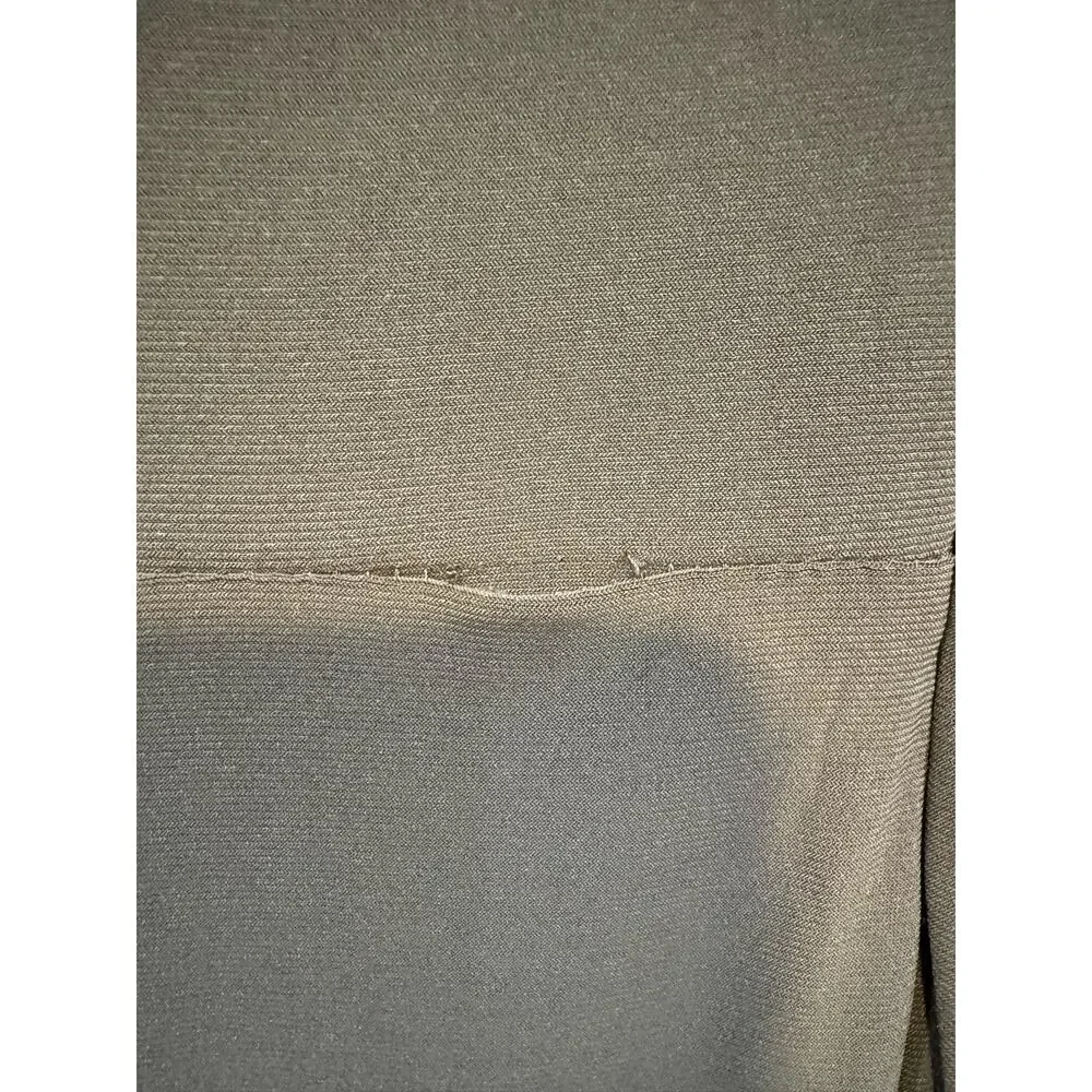 IEENA for MAC DUGGAL Dress $378 FLAW Flounce Sleeve Midi Dress Olive Size 4 - Picture 10 of 12